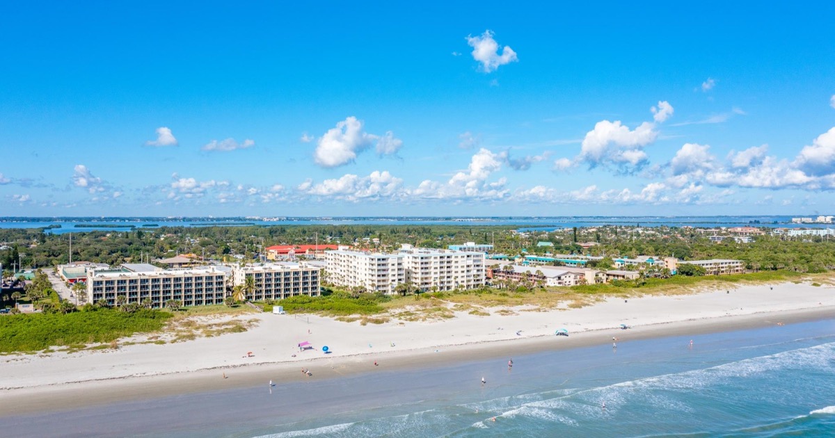 Sandcastles Condominiums oceanfront complex on Cocoa Beach