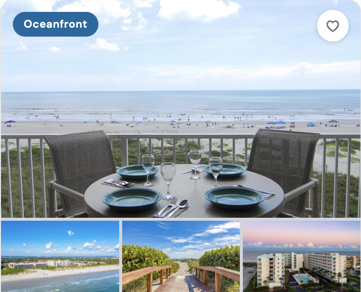 Sandcastles condo listing card example